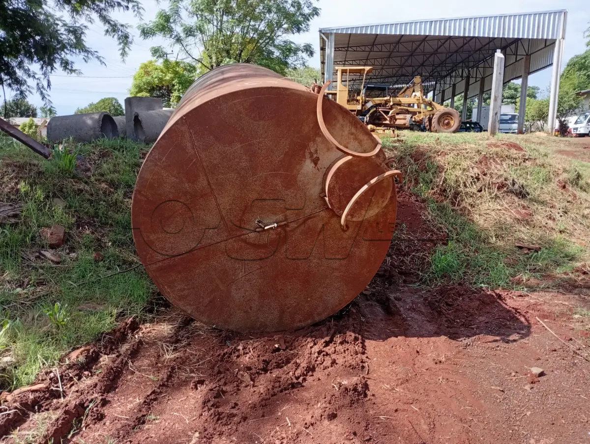 LOTE 016 - EQUIPAMENTOS – DOIS RESERVATÓRIOS METÁLICOS PARA ARMAZENAMENTO DE ÁGUA DE 10.000 DE LITROS