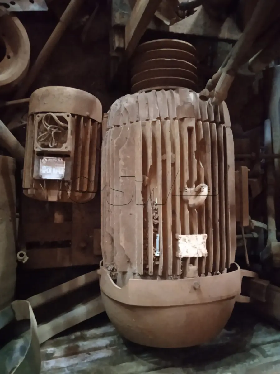 LOTE 001 - Peneira rotativa M Plang / Britador Plang / Dois Motores Weg