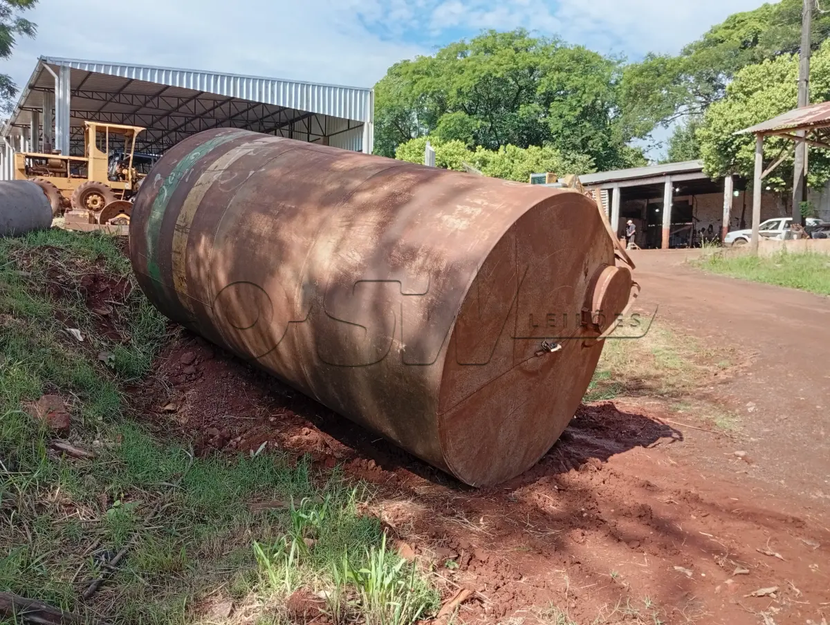 LOTE 016 - EQUIPAMENTOS – DOIS RESERVATÓRIOS METÁLICOS PARA ARMAZENAMENTO DE ÁGUA DE 10.000 DE LITROS