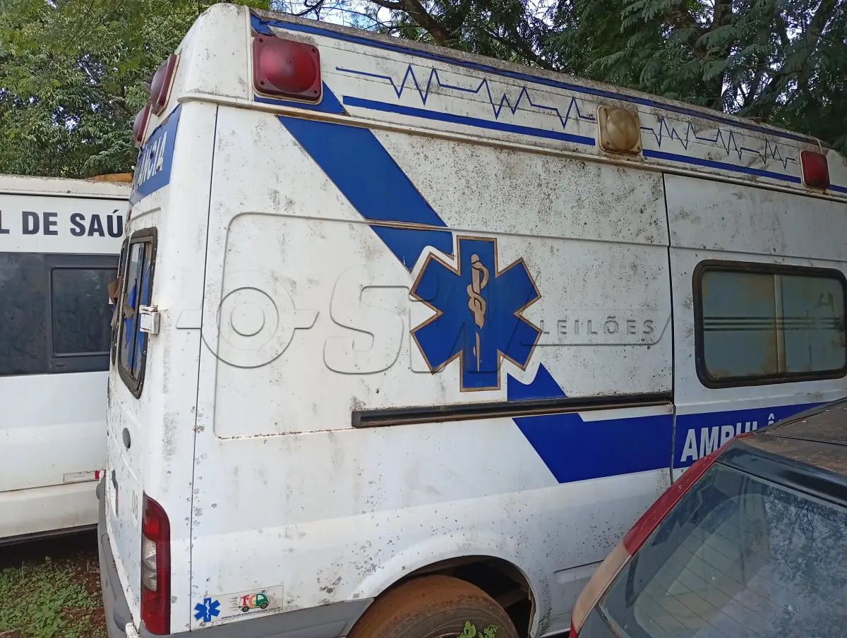 LOTE 006 - CAMINHONETE (AMBULÂNCIA) FORD TRANSIT TCA AMB, Placas ITA 0694, RENAVAM 00462519210