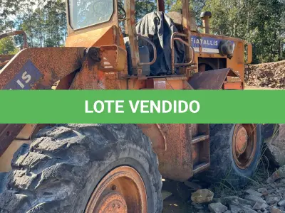 LOTE 020 - carregador, marca Fiatallis, modelo FR 12B (horímetro 22.089 (vinte e duas mil e oitenta e nove) horas trabalhadas)