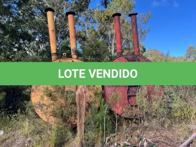 LOTE 007 - usina de asfalto frio, marca cifali, composta de um funil e esteira sem motor, três tanques metálicos para emulsão asfáltica