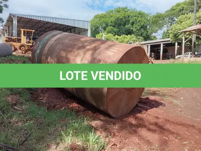 LOTE 016 - EQUIPAMENTOS – DOIS RESERVATÓRIOS METÁLICOS PARA ARMAZENAMENTO DE ÁGUA DE 10.000 DE LITROS