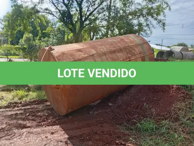 LOTE 016 - EQUIPAMENTOS – DOIS RESERVATÓRIOS METÁLICOS PARA ARMAZENAMENTO DE ÁGUA DE 10.000 DE LITROS