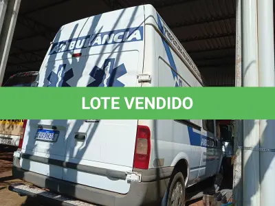 LOTE 023 - CAMINHONETE (AMBULÂNCIA), Placas IUX 9H30, RENAVAM 00589165046