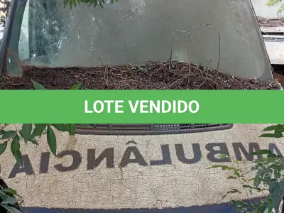 LOTE 006 - CAMINHONETE (AMBULÂNCIA) FORD TRANSIT TCA AMB, Placas ITA 0694, RENAVAM 00462519210