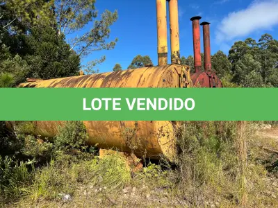 LOTE 007 - usina de asfalto frio, marca cifali, composta de um funil e esteira sem motor, três tanques metálicos para emulsão asfáltica