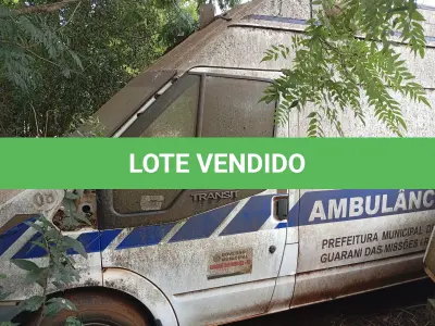LOTE 006 - CAMINHONETE (AMBULÂNCIA) FORD TRANSIT TCA AMB, Placas ITA 0694, RENAVAM 00462519210