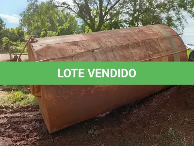 LOTE 016 - EQUIPAMENTOS – DOIS RESERVATÓRIOS METÁLICOS PARA ARMAZENAMENTO DE ÁGUA DE 10.000 DE LITROS