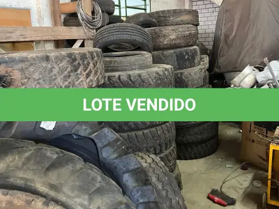 LOTE 003 - Sucata de pneus de várias bitolas, aproximadamente 50 unidades