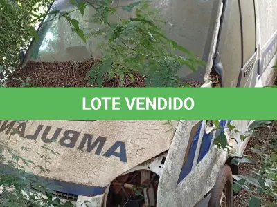 LOTE 006 - CAMINHONETE (AMBULÂNCIA) FORD TRANSIT TCA AMB, Placas ITA 0694, RENAVAM 00462519210