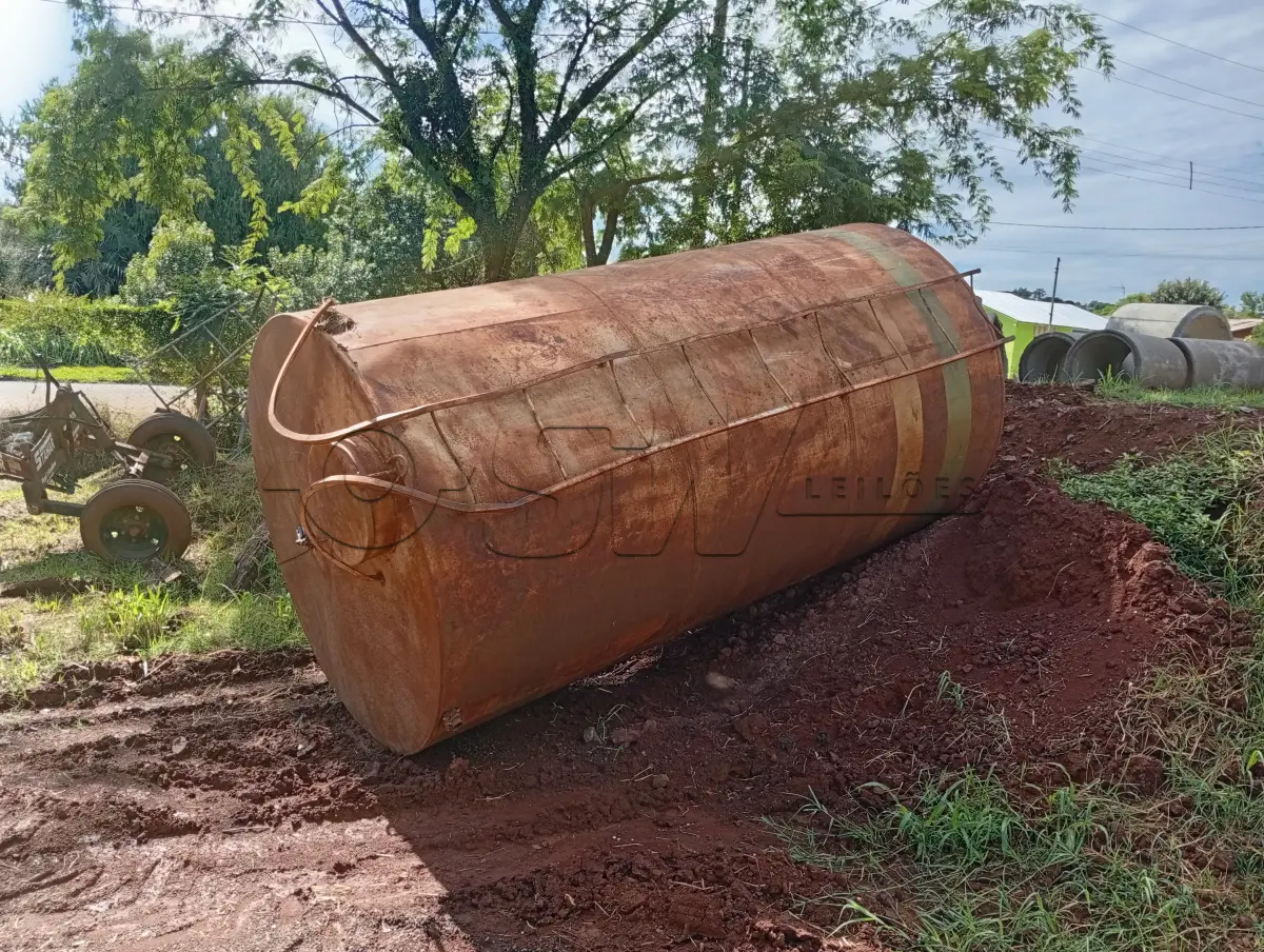 LOTE 016 - EQUIPAMENTOS – DOIS RESERVATÓRIOS METÁLICOS PARA ARMAZENAMENTO DE ÁGUA DE 10.000 DE LITROS