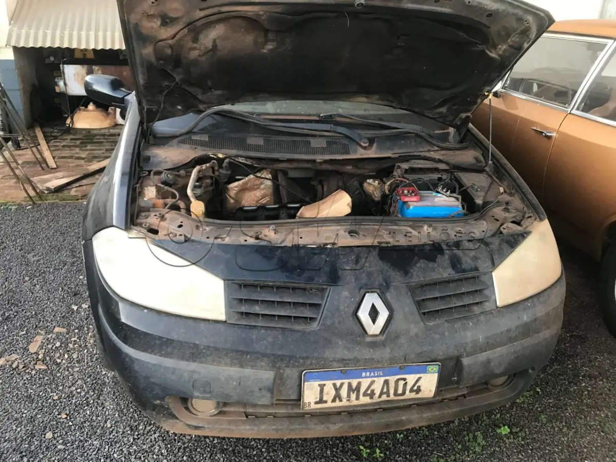 LOTE 001 - RENAULT/MEGANEGT DYN 20A, ano 2007, mod. 2008, cor Preta, Placa: IXM4A04, renavam: 946683980