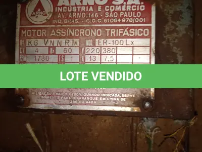 LOTE 001 - Peneira rotativa M Plang / Britador Plang / Dois Motores Weg