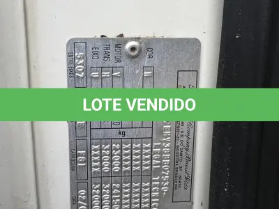 LOTE 016 - Caminhão FORD/CARGO 2422 E, Placa IOP8339, ano/mod. 2008, cor branca