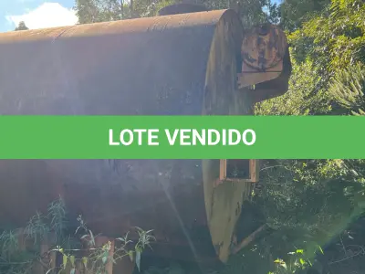 LOTE 007 - usina de asfalto frio, marca cifali, composta de um funil e esteira sem motor, três tanques metálicos para emulsão asfáltica