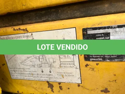 LOTE 010 - Escavadeira Hidráulica, marca Komatsu, modelo PC 160 LC-7B