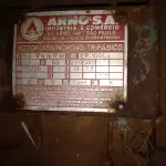 LOTE 001 - Peneira rotativa M Plang / Britador Plang / Dois Motores Weg