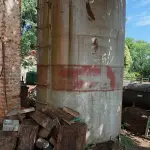 LOTE 017 - EQUIPAMENTO - TANQUE DE FERRO COM 10.000 DE LITROS, NA SECRETARIA DE OBRAS.