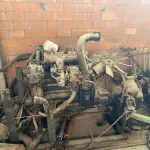 LOTE 019 - Um motor MWM 4 cilindros com bomba hidráulica