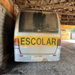 LOTE 015 - Ônibus MARCOPOLO/VOLARE V8 ON, ano/mod. 2005/2006, cor prata