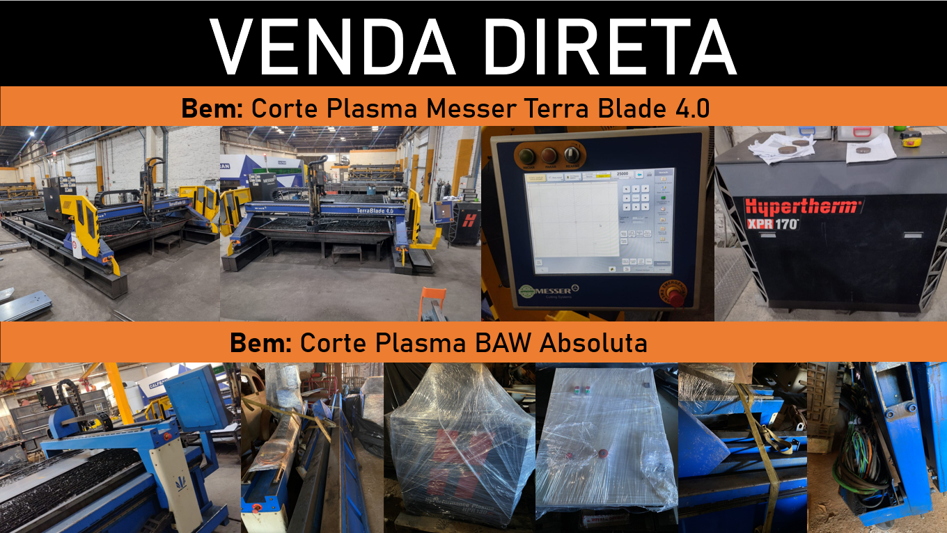 VENDA DIRETA CORTE PLASMA